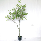 plantas artificiales de los bonsais del 150cm, hojas reales interiores del verde del tacto de las plantas en conserva falsas