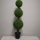 Las plantas artificiales del Topiary de la decoración del jardín, PE salen falso boj del Topiary espiral