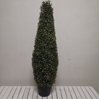 Dajia árboles verdes artificiales de 3,2 pies, falso árbol de la hoja del capítulo de acero