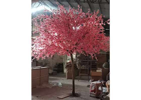 Árbol artificial de madera del flor, árbol del flor del rosa de la falsificación de la boda del 1m